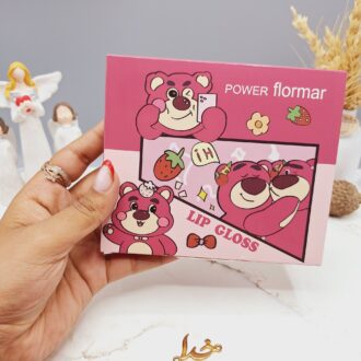 پک 6 تایی لیپ گلاس شاین دار خرس عاشق برند POWER flormar کد 1018